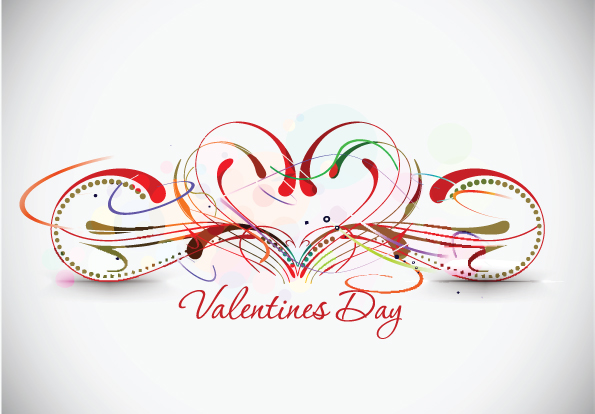 free vector Romantic valentine day graphics vector